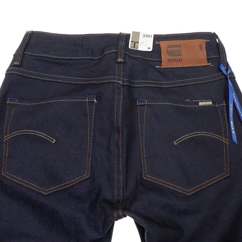 G Star Raw Contour Skinny Jeans Size 24 Womens 3301 Blue Denim Measures 24 x 31 - Picture 6 of 13